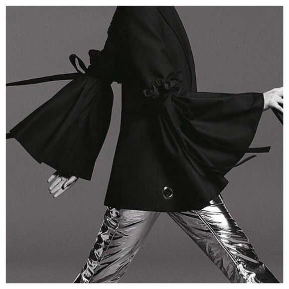 Black & White Tie Bell Stretch Sleeves - Picture 2 of 9